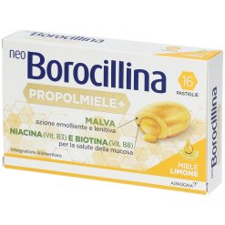 Neoborocillina Propolmiele+ Miele e Limone Pastiglia Gola 16 Pezzi