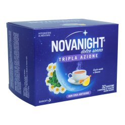 Novanight Dolce Sonne Tripla Azione - Integratore per Favorire il Sonno - Tisana 32 Bustine
