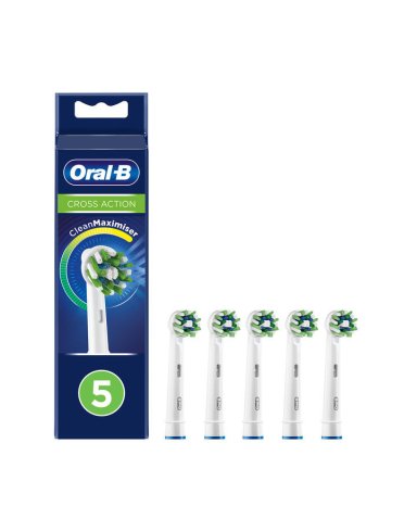 Oral-b - testine di ricambio cross action per spazzolino elettrico - 5 testine
