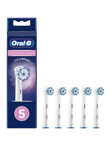 Oral-b - testine di ricambio sensitive clean per spazzolino elettrico - 5 testine