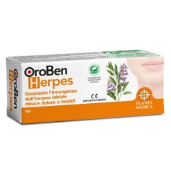 Aboca OroBen Herpes - Gel Labiale per la Cura dell'Herpes - 8 ml