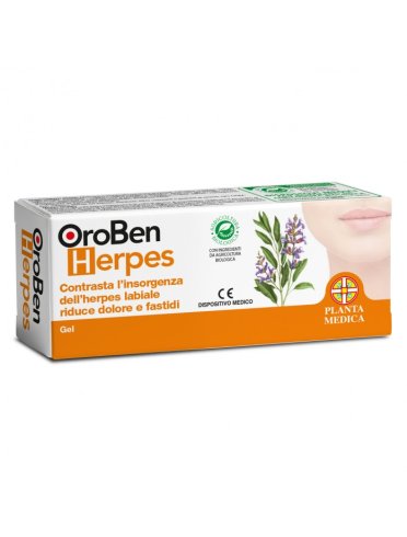 Aboca oroben herpes - gel labiale per la cura dell'herpes - 8 ml