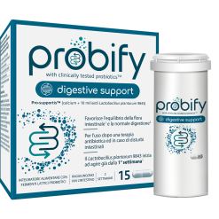 Probify Digestive Support - Integratore di Fermenti Lattici Probiotici - 15 Capsule