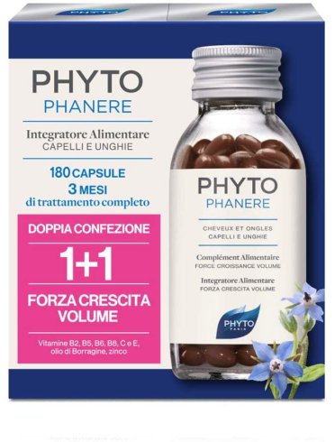Phyto phytophanère integratore alimentare capelli/unghie 90 + 90 capsule