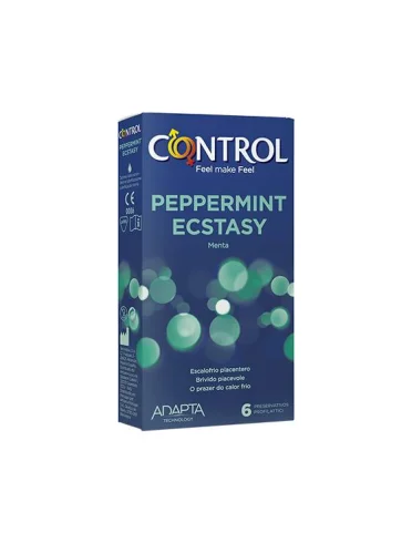 Profilattico control peppermint ecstasy 6 pezzi Profilattico control peppermint ecstasy 6 pezzi
