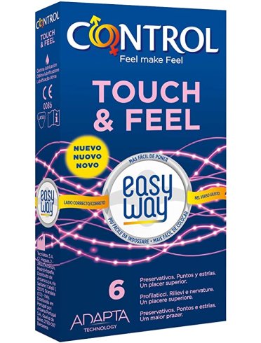 Profilattico control touch & feel easy way 6 pezzi