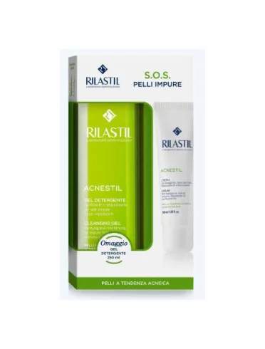 Rilastil acnestil crema 50 ml + rilastil acnestil gel detergente 250 ml