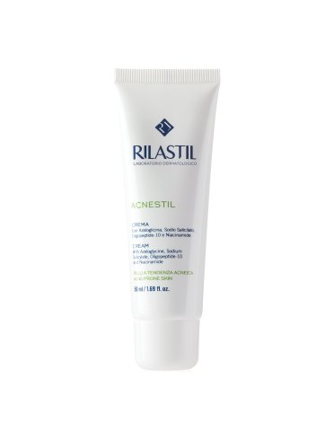 Rilastil acnestil - crema viso attiva per pelli miste e grasse - 40 ml