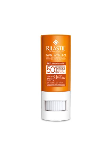 Rilastil sun system - stick trasparente per pelli sensibili protezione solare spf 50+ - 8,5 ml