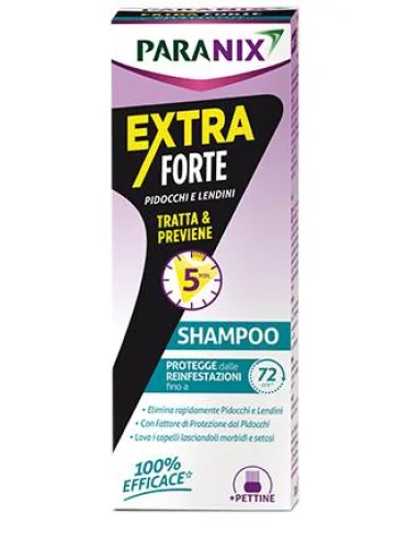 Paranix extra forte - shampoo per eliminare pidocchi e lendini - 200 ml