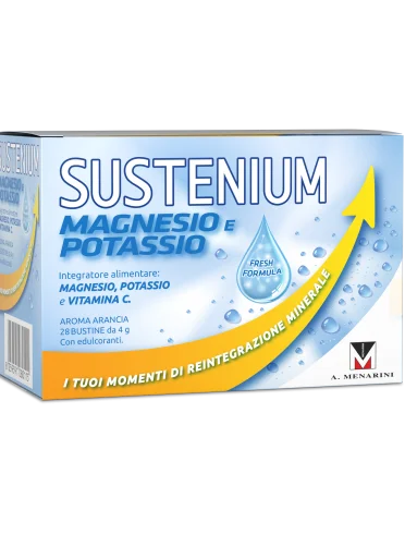 Sustenium integratore magnesio e potassio 28 bustine Sustenium integratore magnesio e potassio 28 bustine
