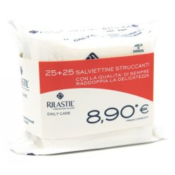 Rilastil Salviette Struccanti e Detergenti - Formato Bipack 2 Confezioni da 25 Salviette