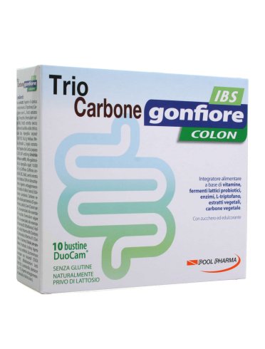 Triocarbone gonfiore colon ibs 10 bustine
