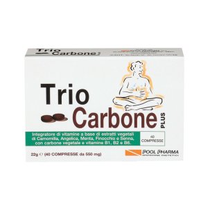 Triocarbone Plus Integratore Gonfiore Addominale 40 Compresse