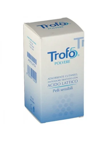 Trofo 5 polvere - adsorbente cutaneo antiodorante - 50 g Trofo 5 polvere - adsorbente cutaneo antiodorante - 50 g