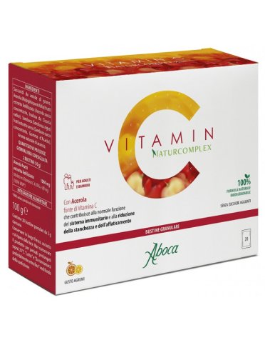 Aboca vitamin c naturcomplex - integratore per sistema immunitario - 20 bustine