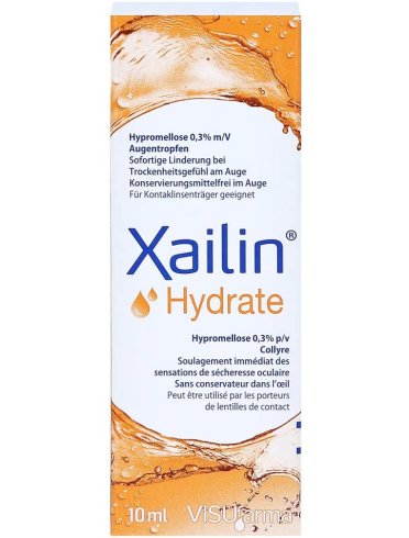Xailin hydrate gocce oculari ipromellosa 0,3% flacone multidose 10 ml