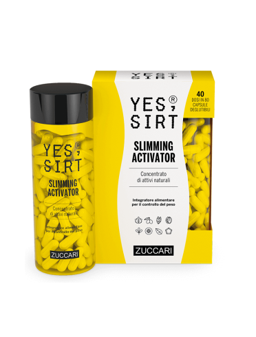 Zuccari yes sirt slimming activator integratore controllo del peso 80 capsule