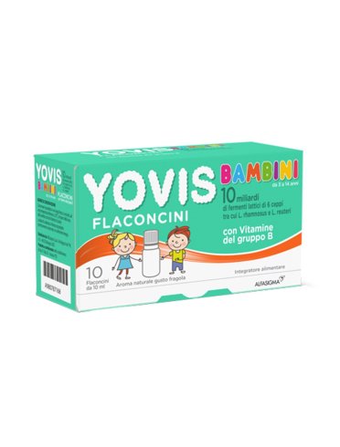 Yovis bambini - fermenti lattici - gusto fragola 10 flaconcini