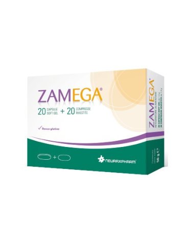 Zamega - integratore per tono dell'umore - 20 capsule + 20 compresse