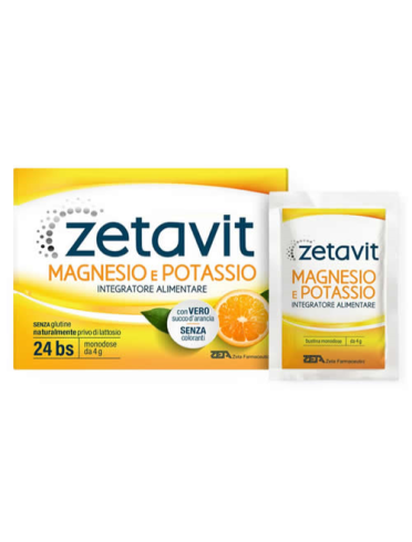 Zetavit integratore magnesio e potassio 24 bustine