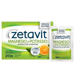 Zetavit Integratore Magnesio e Potassio Senza Zucchero 24 Bustine