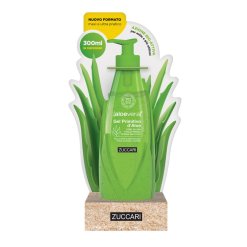 Zuccari Aloevera2 Gel Primitivo d'Aloe - Gel Corpo per Scottature e Irritazioni - Flacone Dispenser 300 ml