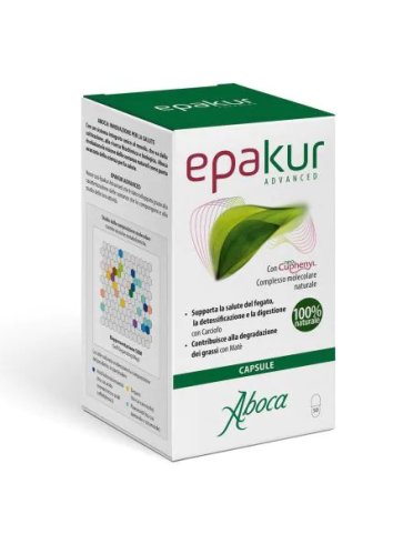Aboca epakur advanced - integratore per la salute del fegato - 50 capsule
