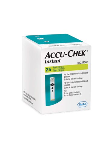 Accu-check instant strisce reattive 25 pezzi