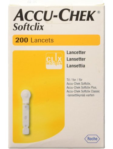 Accu-check softclix lancette pungidito 200 pezzi