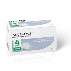 Accu-Fine Ago per Penna da Insulina G32 4mm 100 Pezzi