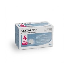 Accu-Fine Ago per Penna da Insulina G33 4mm 100 Pezzi