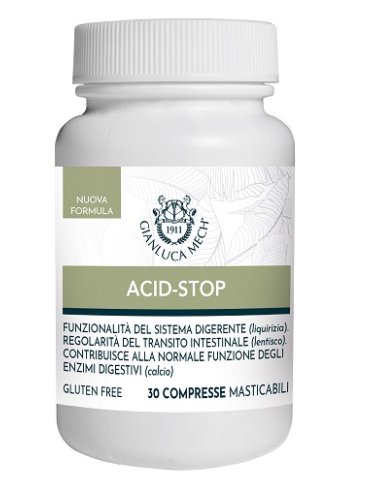 Acid-stop - integratore per acidità e digestione - 30 compresse masticabili