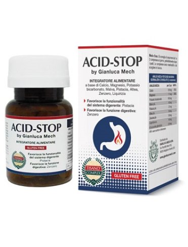 Tisano complex acid stop - integratore per acidità e digestione - 30 compresse