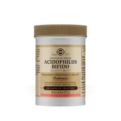 Solgar Acidophilus Bifido - Integratore di Probiotici - 60 Capsule Vegetali
