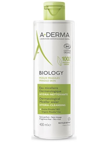 A-derma biology - acqua micellare detergente viso - 400 ml