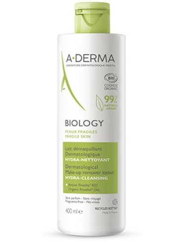 A-derma biology - latte micellare detergente struccante viso - 400 ml