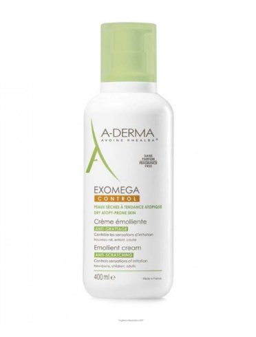 A-derma exomega control - crema corpo emolliente per pelle secca - 400 ml
