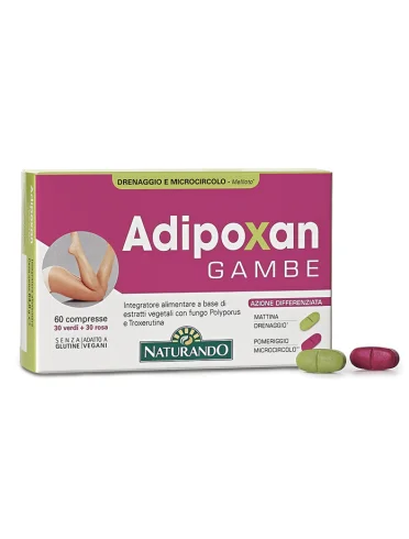Adipoxan gambe - integratore drenante per gli inestetismi della cellulite - 60 compresse Adipoxan gambe - integratore drenante per gli inestetismi della cellulite - 60 compresse