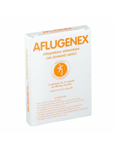 Aflugenex - integratore di fermenti lattici con vitamina c - 12 capsule