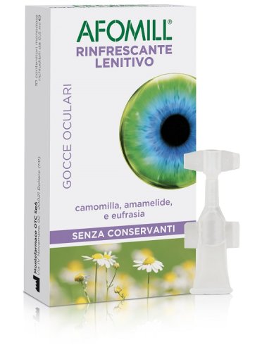 Afomill rinfrescante lenitivo - collirio oculare idratante - 10 flaconcini