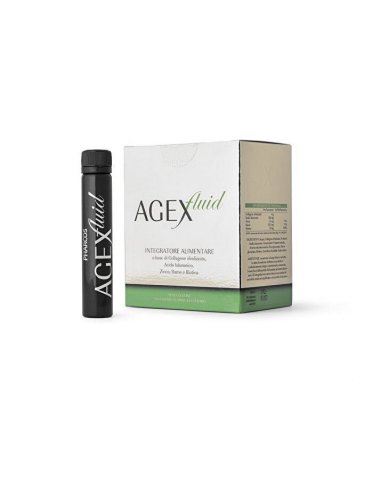 Agex fluid - integratore di collagene e acido ialuronico - 15 fiale x 25 ml
