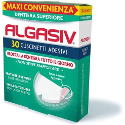 Algasiv - Cuscinetti Adesivi per Protesi Dentaria Superiore - 30 Pezzi