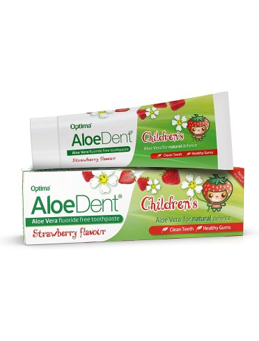 Aloedent children - dentifricio sbiancante gusto fragola - 50 ml