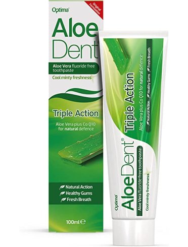 Aloedent tripla azione - dentifricio per denti e gengive sensibili - 100 ml