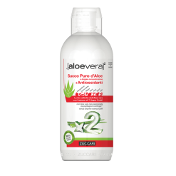 Zuccari Aloevera2 - Succo Puro d'Aloe a Doppia Concentrazione con Antiossidanti - 1000 ml