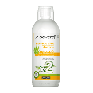 Zuccari Aloevera2 - Succo Puro d'Aloe a Doppia Concentrazione con Enertonici - 1000 ml