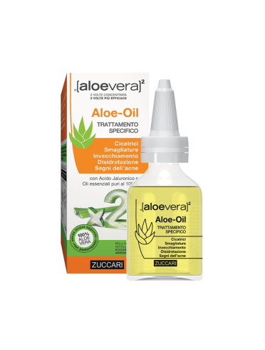 Zuccari aloevera2 aloe-oil - olio cosmetico per cicatrici e smagliature corpo - 50 ml