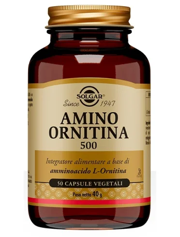 Solgar amino ornitina 500 - integratore di aminoacidi - 50 capsule vegetali Solgar amino ornitina 500 - integratore di aminoacidi - 50 capsule vegetali