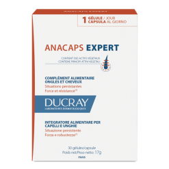 Ducray Anacaps Expert - Integratore Capelli e Unghie - 3 x 30 Capsule